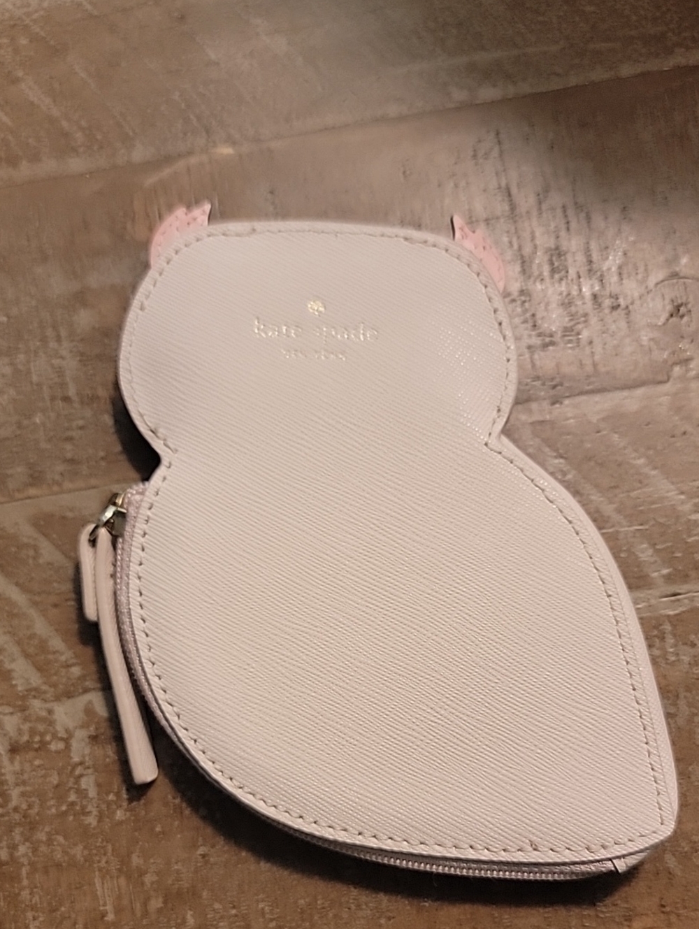 kate spade Blaze A Trail Beige and Pink Owl Coin Holder - Picture 8 of 14